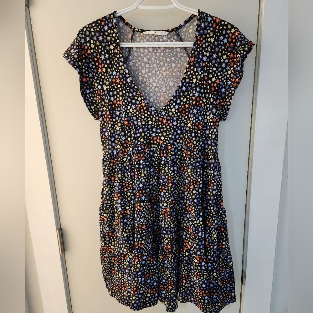 Multi Print Bluenote Dress Size M
